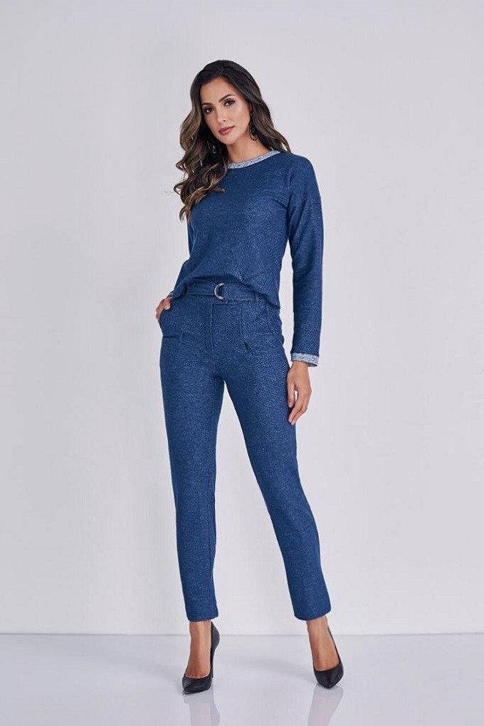 Conjunto moletom azul