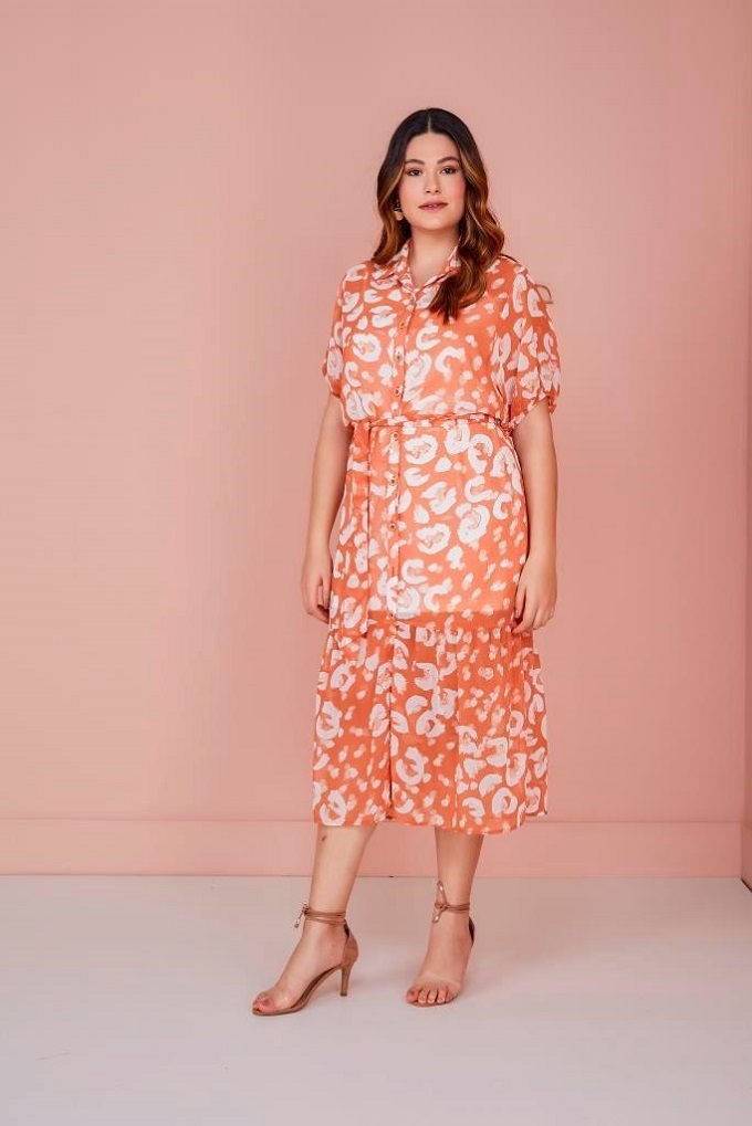 Vestido midi c/cinto